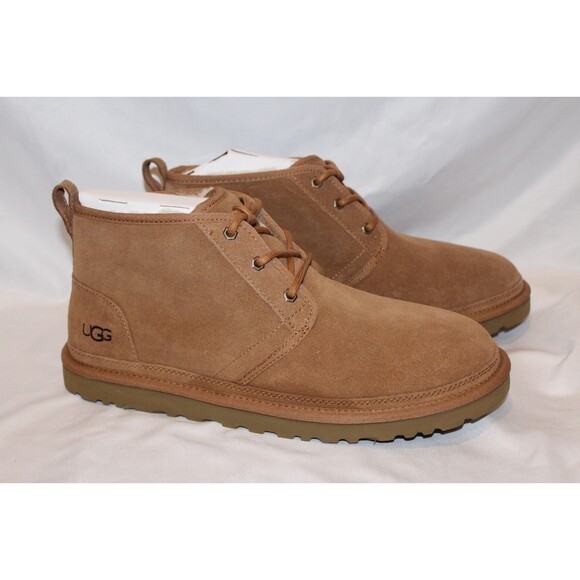 NIB‎ UGG MEN'S NEUMEL SUEDE SHEARLING LINED CHUKKA BOOTS CHESTNUT 13 - Picture 1 of 8